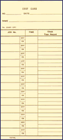 Clock Card 25550 Clock Card 25550